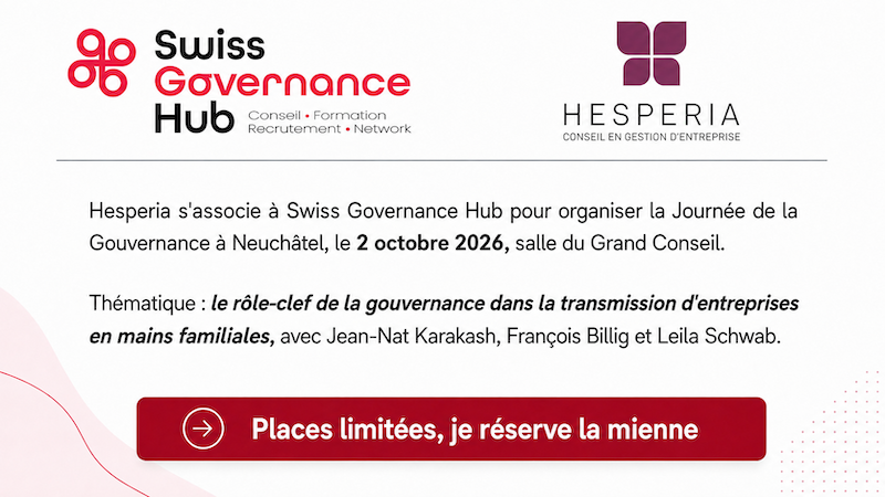 swiss governance HUB hesperia conseil entreprise